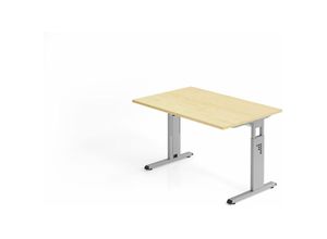 4255681583823 - Proregal-büromöbel Mit Top Leistungsdaten - Sitz-Steh-Schreibtisch Juhani Ahorn Breite 120cm Höhe 65-85cm stufenlos höhenverstellbar Rechteckform