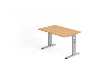 4255681583847 - Proregal-büromöbel Mit Top Leistungsdaten - Sitz-Steh-Schreibtisch Juhani Buche Breite 120cm Höhe 65-85cm stufenlos höhenverstellbar Rechteckform