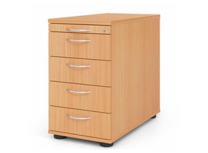 4255681584950 - Proregal-büromöbel Mit Top Leistungsdaten - Standcontainer Eldar Buche HxBxT 76x428x80cm Bogengriff 5 Schübe Mit Schloss & Zentralverriegelung 4255681584950 - Proregal-büromöbel Mit Top Leistungsdaten - Standcontainer Eldar Buche HxBxT 76x428x80cm Bogengriff 5 Schübe Mit Schloss & Zentralverriegelung