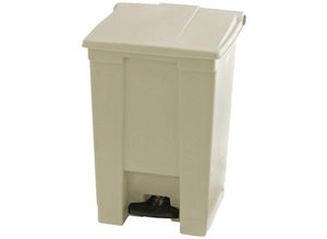 4255681586183 - Robuster Pedaleimer 454 Liter HxBxT 60x40x413cm Aus haccp konformen Polyethylen Beige - Beige - Rubbermaid