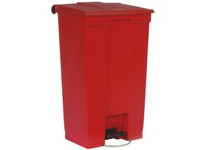 4255681586190 - Robuster Pedaleimer 87 Liter HxBxT 826x41x502cm Aus haccp konformen Polyethylen Rot - Rot - Rubbermaid