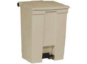 4255681586244 - Robuster Pedaleimer 681 Liter HxBxT 673x41x502cm Aus haccp konformen Polyethylen Beige - Beige - Rubbermaid