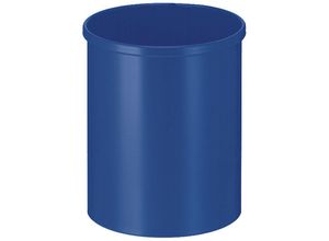 4255681586657 - Proregal-betriebsausstattung Zum Besten Preis - Stillvoller runder Metall Papierkorb 15 Liter HxØ 305x255cm Blau - Blau