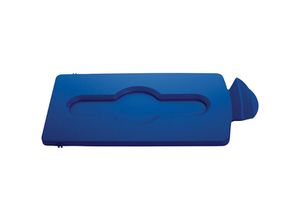 4255681588675 - - Geschlossener Deckeleinsatz für Slim Jim Recycling-Station HxBxT 13x203x42cm Polypropylen Blau - Blau