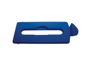 4255681588774 - - Papierdeckeleinsatz mit verlängerter Öffnung für Slim Jim Recycling-Station HxBxT 13x203x42cm Polypropylen Blau - Blau