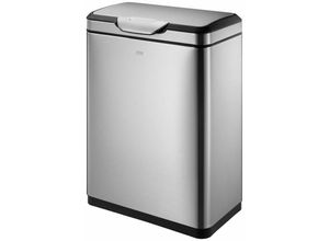 4255681592054 - Proregal-betriebsausstattung Zum Besten Preis - Schöner Abfalleimer aus gebürstetem Edelstahl mit breiter Touch-Öffnung 20+20 Liter HxBxT 4255681592054 - Proregal-betriebsausstattung Zum Besten Preis - Schöner Abfalleimer aus gebürstetem Edelstahl mit breiter Touch-Öffnung 20+20 Liter HxBxT