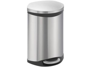 4255681592542 - Proregal-betriebsausstattung Zum Besten Preis - Auffallender muschelförmiger Treteimer 10 Liter HxBxT 45x295x255cm Edelstahl - Silber