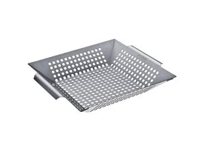 4255681593082 - Chefgastro-die Bbq-experten - chefgastro bbq Gemüsekorb xl Grillwok 305x305cm Edelstahl