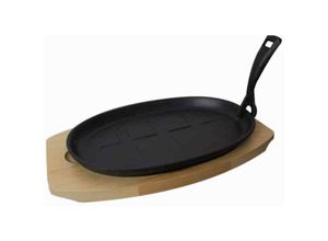 4255681593464 - Chefgastro-die Bbq-experten - chefgastro bbq Pfanne Gusseisen inkl Tablett & Griff 273x187cm