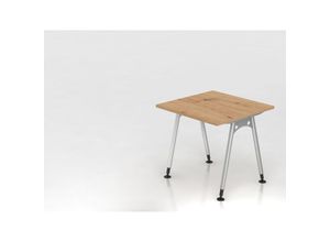 4255681594317 - Proregal-büromöbel Mit Top Leistungsdaten - Schreibtisch Keijo Asteiche BxT 80x80cm Höhe 68-76cm stufenlos höhenverstellbar A-förmiges