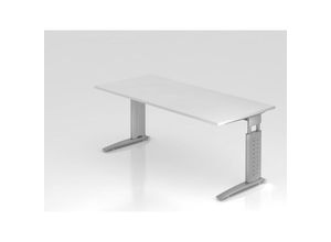 4255681596519 - Proregal-büromöbel Mit Top Leistungsdaten - Schreibtisch Mauri Weiß Silber Gestell BxT 180x80cm Arbeitshöhe 68-86cm höhenjustierbar 2cm Raster 4255681596519 - Proregal-büromöbel Mit Top Leistungsdaten - Schreibtisch Mauri Weiß Silber Gestell BxT 180x80cm Arbeitshöhe 68-86cm höhenjustierbar 2cm Raster