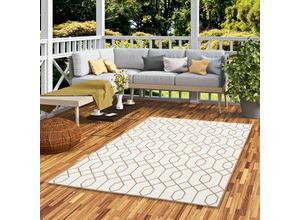 4255686700003 - - In- und Outdoor Teppich Beidseitig Cape Cod Trend Braun Beige - 80x140 cm