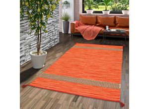 4255686703561 - - Natur Teppich Kelim Toskana Terrakotta - 90x160 cm