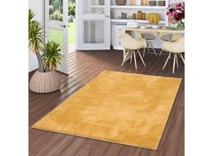 4255686710637 - - Luxus Super Soft Hochflor Langflor Teppich Silky Curry - 80x150 cm
