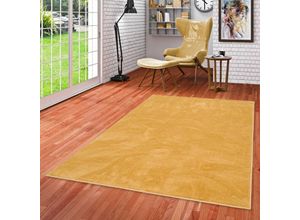 4255686711191 - - Luxus Super Soft Hochflor Langflor Teppich Melia Curry - 80x150 cm