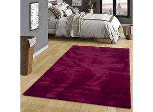 4255686717810 - - Luxus Super Soft Fellteppich Plush Fuchsia - 60x90 cm