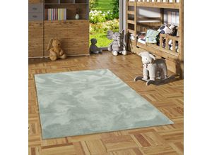 4255686767228 - Kinder und Jugend Super Soft Fellteppich Pearl Kids Mintgrün - 200x290 cm