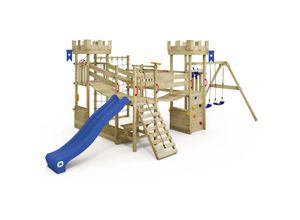 4255689913721 - Klettergerüst Smart Arch Kinderspielturm mit Kletternetz und Wackelbrücken Ritterburg riesiger Sandkasten Ladentheke Picknicktisch Kletterwand