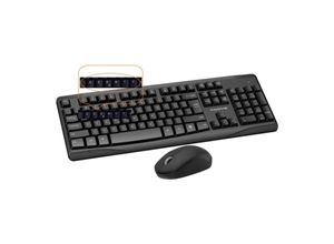 4255698200751 - Cofi Bluetooth qwery Tastatur & Mouse Set Ultra Dünn Wireless Tastatur & Maus -Set Deutsches Layout qwertz Bluetooth 30 Kabellose Tastatur & Maus