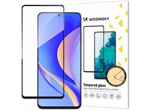 4255698208184 - - 1x 5D Full Glue Tempered Glass kompatibel mit Huawei Nova Y90 Vollbild mit Rahmen Schutzglas schwarz