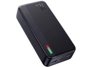 4255698208498 - Powerbank 30000mAh Dazzling Series 12W zwei USB-Ausgangsports Schwarz (JR-T018) - Joyroom