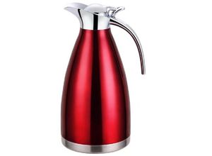 4255698211030 - Cheffinger - Thermoskanne 2L Isolierkanne Teekanne Thermosflasche Kaffeekanne Silber