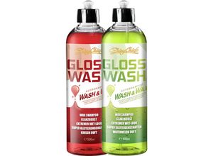 4255698211320 - Shinychiefs - 2er Pack glosswash shampoo kit - wash & wax (2x500ml)