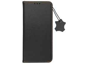 4255698211832 - Echtleder Smart Pro Hülle kompatibel mit Xiaomi Redmi 12c schwarz