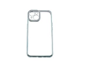 4255698212761 - Cofi 1453 - Diamond Hülle elegante Smartphonehülle transparenter Hintergrund kompatibel mit iPhone 14 Plus Blau