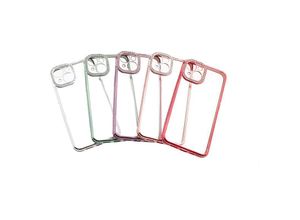 4255698212877 - Cofi 1453 - Diamond Hülle elegante Smartphonehülle transparenter Hintergrund kompatibel mit iPhone 14 Pro Rosa