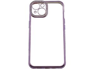 4255698212891 - Cofi 1453 - Diamond Hülle elegante Smartphonehülle transparenter Hintergrund kompatibel mit iPhone 13 Pro Lila