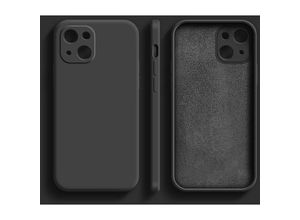 4255698213263 - Cofi 1453 - Bunt Case Hülle mit Kameraschutz Back Cover Bumper Silikon Schutzhülle kompatibel mit iPhone 14 Schwarz