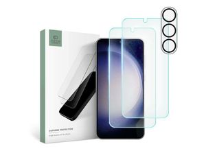 4255698215755 - Techprotect - 4in1 Displayschutz Set Schutzglas Kameraschutz kompatibel mit Samsung Galaxy S23