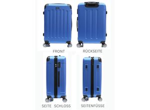 4255698221503 - Reisekoffer Koffer 3 tlg Hartschale Trolley Set Kofferset Handgepäck Gepäck Reisetasche