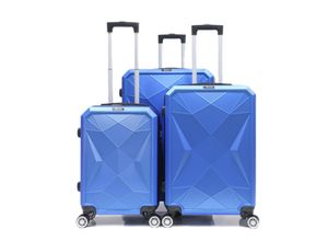 4255698221831 - Reisekoffer ABS-03 Koffer 3-teilig Hartschale Trolley Set Kofferset Handgepäck Gepäck Reisetasche