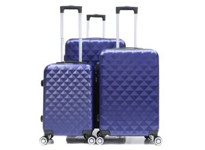 4255698221985 - Reisekoffer Koffer 3 tlg Hartschale Trolley Set Kofferset Handgepäck Gepäck Reisetasche ABS-07