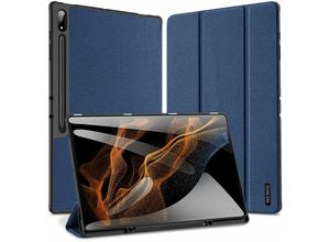 4255698223088 - Domo Hartschale mit Smart Sleep und integrierter Standfunktion kompatibel mit Samsung Galaxy Tab S9 Blau - Dux Ducis