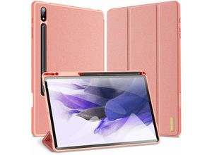 4255698223095 - Domo Hartschale mit Smart Sleep und integrierter Standfunktion kompatibel mit Samsung Galaxy Tab S9 Pink - Dux Ducis