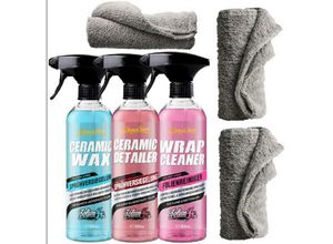 4255698223767 - Shinychiefs - ceramic wax - ceramic detailer + wrap cleaner set (3x500ml)