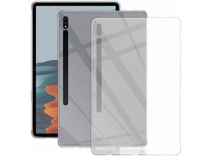 4255698223910 - Cofi 1453 - Slim Case Cover kompatibel mit Samsung Galaxy Tab A8 Flexible Silikonhülle Transparent