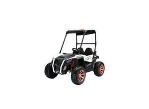 4255698225532 - Toyas - 2 Sitzer 12V Kinder Auto Gelände utv led Light App Control Buggy Weiß