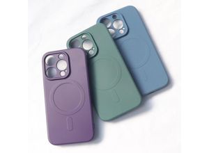 4255698227727 - Cofi 1453 - Silikonhülle Cover MagSafe kompatibel mit iPhone 15 Pro Max Grau