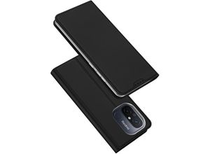 4255698232196 - Markenlos - Skin Pro Hülle kompatibel mit Xiaomi Redmi 12C 11A Poco C55 Flip Cover Card Wallet Stand Schwarz