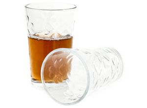 4255698234831 - 6er Set Teegläser Trinkglas Saftglas Wassergläser-Set aus Glas transparent - Almina