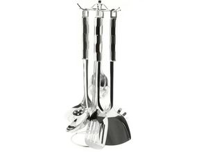 4255698234992 - Cheffinger - Stainless Steel 7-teiliges Küchenhelfer Set inkl Aufsteller Edelstahl