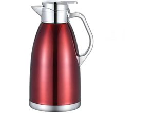 4255698238082 - Cheffinger - Thermoskanne 23L Isolierkanne Teekanne Thermosflasche Kaffeekanne Rot