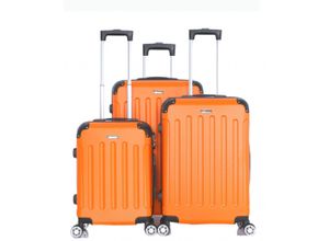 4255698242010 - Reisekoffer Koffer 3 tlg Hartschale Trolley Set Kofferset Handgepäck Gepäck Reisetasche