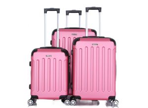 4255698242027 - Reisekoffer Koffer 3 tlg Hartschale Trolley Set Kofferset Handgepäck Gepäck Reisetasche