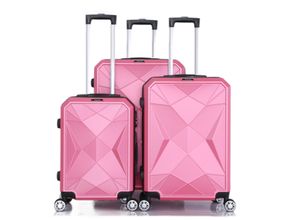 4255698242041 - Reisekoffer ABS-03 Koffer 3-teilig Hartschale Trolley Set Kofferset