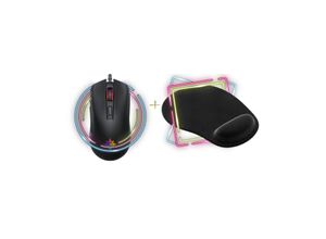 4255698242270 - 2in1 Gaming Maus 3600 Dpi & Flexible Mauspad 3mm